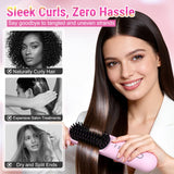 2026 Upgraded Cordless Straightening Brush with 30s Fast Heat, 4 Temperature Settings, Ionic & Ceramic Care, 4000mAh USB-C Rechargeable for Frizz-Free Styling (Beige)