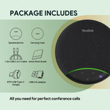 Yealink SP92 Bluetooth Speaker and Microphone with Dongle, Conference Speakerphone for Teams, 13ft 360 Omni Pickup, Full-Duplex Mic, AI Noise Reduction, 20H Call Time, USB C/A
