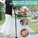 Forearm Crutches for Adults, Folding Crutches for Walking, Have Adjustable Forearm Crutch Pads, with Four Corner Base Prevent Slipping , Suitable for Old People, Lame People (Black)