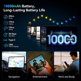 12 inch Tablet, Android 16 Tablet with Keyboard, 2K QHD Display for High-Res Gaming