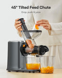 Silonn Cold Press Juicer Machines, Slow Masticating Juicer with Soft & Hard Modes, High Juice Yield Juice Extractor for Fruits & Vegetables with Reverse Function, Easy Cleanup with Brush