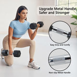 Adjustable Dumbbell Set of 2 Total 20 Lbs 4-in-1 Each 4lb 6lb 8lb 10lb 1s-Adjust Dual-Stable Free Weights for Women Men Home Gym Outdoor Workouts (black [20LBS Total])