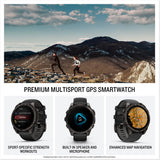 Garmin fēnix® 8, Sapphire, 47mm, DLC Titanium, Black/Pebble Gray