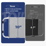 Foldable Garden Kneeler and Seat, Heavy Duty Garden Stool with 10" Wide Detachable Kneeling Pad, Portable Garden Bench Chair