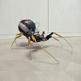 MechPuConToy 3D Metal Spider Mechanical Model with Back Light Projection, Surrealistic Creative Collectible Kits for Teens and Adults (Finished Version)