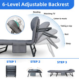 BSISHL Camping Cot with Mattress,No Assembly Required Heavy Duty Folding Camping Cot for Adults,450 Lbs Capacity Adjustable Portable Bed for Indoor,Outdoor&Patio Use (L''70in)