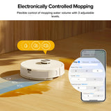 roborock Q7 M5+ Robot Vacuum and Mop, Upgraded from Q5 Max+, Up to 7-9 Weeks Self-Empty, 10000Pa Suction, Dual Anti-Tangle System for Pet Hair & Carpet, PreciSense LiDAR Navigation, App Control, White