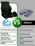 Ergonomic Memory Foam Seat Cushion for Office Chair, Car Seat, Dining