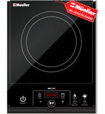 Portable Induction Cooktop, Hot Plate Electric Stove Top Burner 1800W, 8 Temp Levels up to 460°F, Auto-Off & Pot Detection, LED Display Mueller