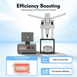 Split Dental Flexible Denture Machine, 110V 400W Flexible Denture Injection System with Heater & Heat Press