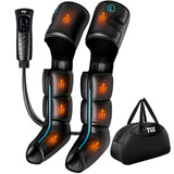TGS Leg Massager with Heat and Compression FSA, Full Leg Massager for Circulation and Pain Relief, Professional Leg Recovery System, Compression Boots with 3 Heat 3 Intensities