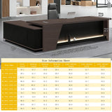 Solid Wood Board, with Side cabinets and Wire Holes, Drawer with Lock, for Executive Desks,Boss Table,Computer Desk,Home Office Furniture