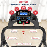 Redliro Walking Treadmill for Seniors - Foldable Senior Treadmill with 0%-2% Incline, Long Handrails - 300 lbs Capacity Home Recovery Fitness