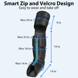 CINCOM Leg Massager for Circulation and Pain Relief, Air Compression 3 in 1 Leg Massager for Foot Calf & Thigh, Leg Compression Boots for Recovery, Edema, RLS Relief