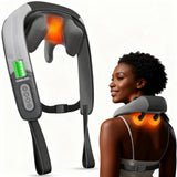 CuPiLo FSA Cordless Neck and Shoulder Massager - HSA Eligible Shiatsu Back Massager for Pain Relief Deep Tissue, Electric Rechargeable Cervical Massager with Heat