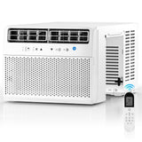 ZAFRO 10000BTU Window Air Conditioner U-Shaped Cools up to 450 Sq.Ft., Ultra Quiet Energy-Efficient Cooling, With Remote Control