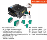 3D Vacuum Sublimation Heat Press Machine Muti-fuction Sublimation Machine Kit with 9 Pieces Rubber Clamp
