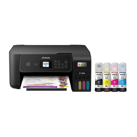 Wireless Color All-in-One Cartridge-Free Supertank Printer Epson