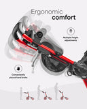 Compact 3 Wheel Golf Push Cart | One Click Folding Design, Smallest Folded Footprint, 32" Wide Wheelbase Caddytek