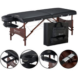 Master Massage Newport Portable Massage Table Package with Denser 2.5" Cushion | Black, 30" Master Massage