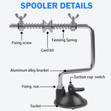 FUSIGO Fishing Line Spooler Winder, Adjustable Fishing Reel Spooler with Clamp Spooling Station for Spinning Casting Reels Winding System Device with Clamp