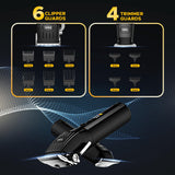Professional Hair Clippers for Men Cordless Beards Trimmers Kit with LED Display Electric Beard Trimmer for Kid Rechargeable Trimmer Haircut Grooming Kit Gift for Men Women Barber Kids (Black)