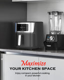 6-in-1 Air Fryer, 7-Qt Large Capacity, 50°F–400°F Precise Temp Control, Non-Toxic PFAS-Free Nonstick, Air Fry, Bake, Roast, Toast, Dehydrate