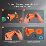 KastKing Line Gobbler Line Stripper, Remove Fishing Line Quickly, Compatible with Most Cordless Drills