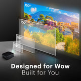 Kodak Flik X20 1080p Smart Projector, Google TV Dongle Built-In | 300 ANSI Lumens LED | Auto Focus & Keystone | HDMI & USB | Wi-Fi , Bluetooth 5.0 | HDR10, 4K Decode | Portable Home Theater (Black)