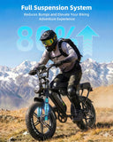 OUXI V8Max Electric Bike for Adults, 20" Electric Dirt Bike with NFC Unlock