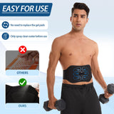 IGAVCPM ABS Stimulator Muscle Toner - FDA Cleared - Abdominal Training Belt Portable Sport Exercise Workout Equipment Home Office (Black Blue)