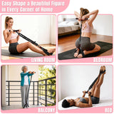 Upgraded Multifunction Pedal Resistance Band with Handle, 3 Tube Adjustable Resistance Bands for Abdomen, Waist, Arm, Core/ABS, Leg Workout