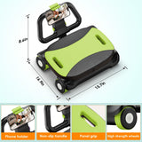 FIAMERMOR 2026 Ab roller wheel - 4 wheel elbow support abdominal wheel automatic rebound abdominal fat burning weight loss core training equipment home/gym