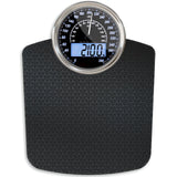 Adamson Hybrid 2-in-1 Analog & Digital Weighing Scale for Body Weight up to 400lbs - Thick Tempered Glass - Extra Large Display - Easy to Read Digital Bathroom Scale - New Version - Black Matrix