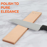 Rolling Knife Sharpener Kit – Magnetic Manual Knife Sharpener with Diamond & Stainless Steel Discs, Two Extra Discs, Leather Strop & Stand, 15° & 20° Angle Guides, Gift Set for Chefs & Home Cooks