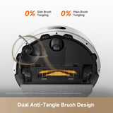 DREAME D20 Air Plus Robot Vac and Mop Combo with 20,000Pa Suction, Anti-Tangling Tech, Auto-Emptying Dock, Deep Carpet Cleaning and Smart Navigation White