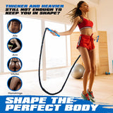 Jump Rope, Weighted Jump Rope for Fitness, 1 lb Heavy Jump Ropes for Men Women Kids, Battle Skipping Ropes for Exercise, Training Muscle Strength Speed Home Gym Workout Equipment Ayombo