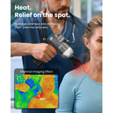 BOB AND BRAD C2 Plus Massage Gun with Heat, Deep Tissue Percussion FSA Massager Gun for Athletes & Pain Relief, Electric Handheld Back Neck Shoulder Muscle Massager, HSA Eligible Gift