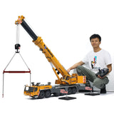 TOUCAN RC HOBBY Eyewhale D1350 1/14 6 Axles RC Hydraulic Giant Cranes Truck Giant 5M Length Professional for Adult Hobby