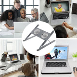 Adjustable Laptop Cooling Pad Stand Aluminum Alloy
