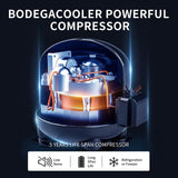 BODEGA BODEGACOOLER 12 Volt Refrigerator, APP Control 12V Car Fridge, 32 Quart Portable Freezer (-4℉ to 68℉)