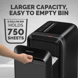 Fellowes Mfg Co. 5015401 Powershred LX220 20 Manual Sheet Capacity Micro-Cut Shredder - Black