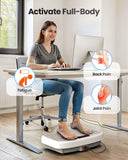 WATEYA Vibration Plate Exercise Machine, 200 Adjustable Speed Levels, 450 Lbs Capacity, Ideal for Vibration Plate for Lymphatic Drainage, Weight Loss & Whole - Body Workout (White)
