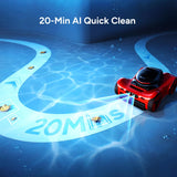 iGarden Robotic Pool Cleaner M1 AI Series, 4.5H Runtime, AI Dual-Camera Vision, 5,019 GPH Suction, Smart Navigation, Wall & Waterline Cleaning for Above & In-Ground Pools