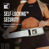 Element 26 Self-Locking Weight Lifting Belt - Premium Weightlifting Belt for Serious Functional Fitness, Weightlifting, and Olympic Lifting Athletes - Squat, Deadlift for Men & Women (Medium, White)