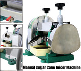 IntXanth Manual Sugar Cane Juicer, 3 Rollers, Max 80% Juice Rate, 2 Peelers & Wooden Handle Hand Crank