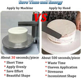 FYLFANYAN Automatic Cake Cream Spreading Machine, Birthday Cake Baking Tools, Round Cake Cream Spreading Machine, Cream Filling and Spreading Machine for Decorating Cakes