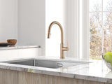 AguaStella AS31CPB Champagne Bronze Kitchen Sink Faucet with Pull Down Sprayer Single Handle