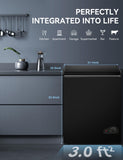 7.0 Cu Ft Chest Freezer - Energy Saving Quiet Top Open Door Mini Freezer Adjustable 6 Thermostat - Compact Small Deep Freezer w/Removable Basket and Defrost Water Drain for Home/Apartment/Garage