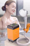 JYXYXSCP 7800mah Rechargeable Car Washing Shower Set Portable Camping Shower with Hose Portable Outdoor Electric Pressure Shower Pump
